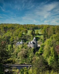 landscape, ardenne, belgium, nature, green, tree, sky, clouds, bulge